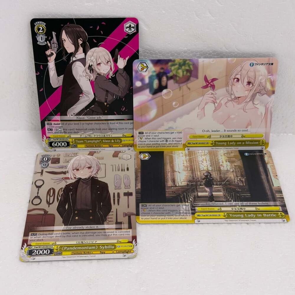 Weiss Schwarz Fujimi Fantasia Bunko Vol.2 Spy Classroom Assorted Lot of 4 Cards